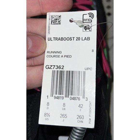 Adidas UltraBoost 20 Explorer Mens Athletic Running Shoes Size 8.5 GZ7362 - Picture 8 of 9